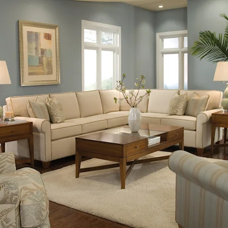 Customizable Transitional Sectional Sofa